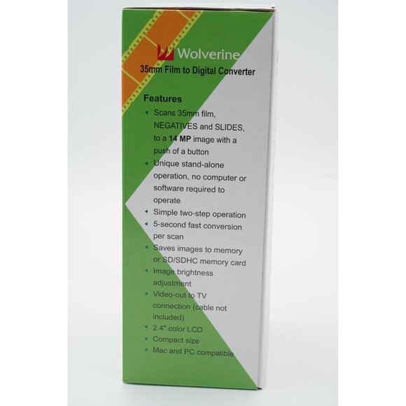 Wolverine 35mm Stand-Alone Film to Digital Converter 14MP Output 2.4" Color LCD - Picture 2 of 5